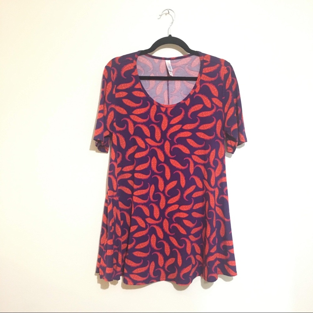 LULUROE WOMEN'S  Scoop Neck Shirt Short Sleeve TOP